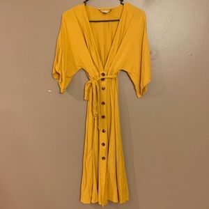Flowy Mustard Dress